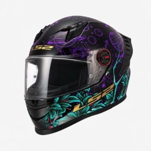 Capacete LS2 FF358 Pró Moon black purple