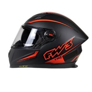 Capacete FW3 TRX Air preto e vermelho
