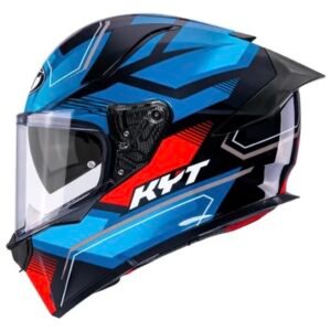 Capacete KYT R2R Parsec black blue red