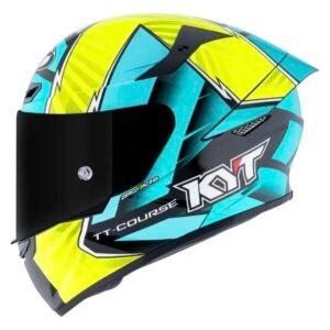 Capacete KYT TT Course Xavi Fores Crossover yellow green