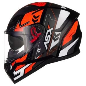 Capacete ASX City SV Diagon preto brilho e grafite