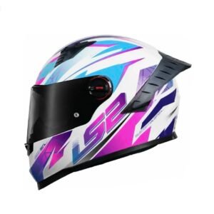 Capacete LS2 FF358 Pró Airline white pink