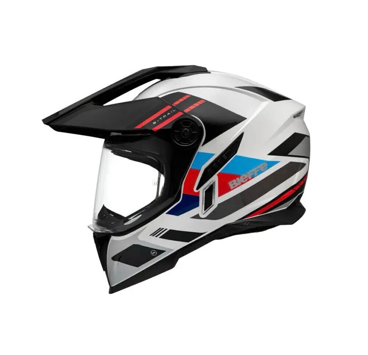 Bieffe B-Trail Advance branco preto azul e vermelho