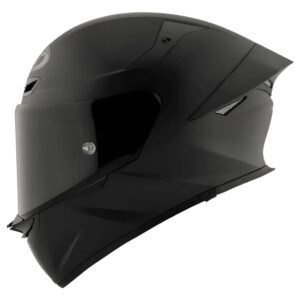 Capacete KYT TT Revo plain matt black + aerofólio original